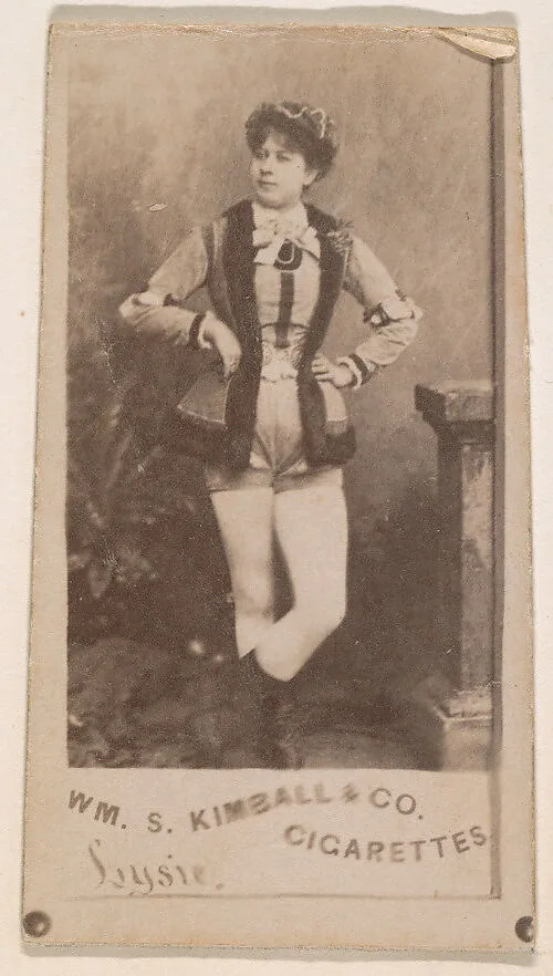 Miss Lysie, from the Actresses series (N203) issued by Wm. S. Kimball & Co. — William S. Kimball & Company