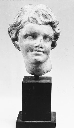 Small marble head of a youth