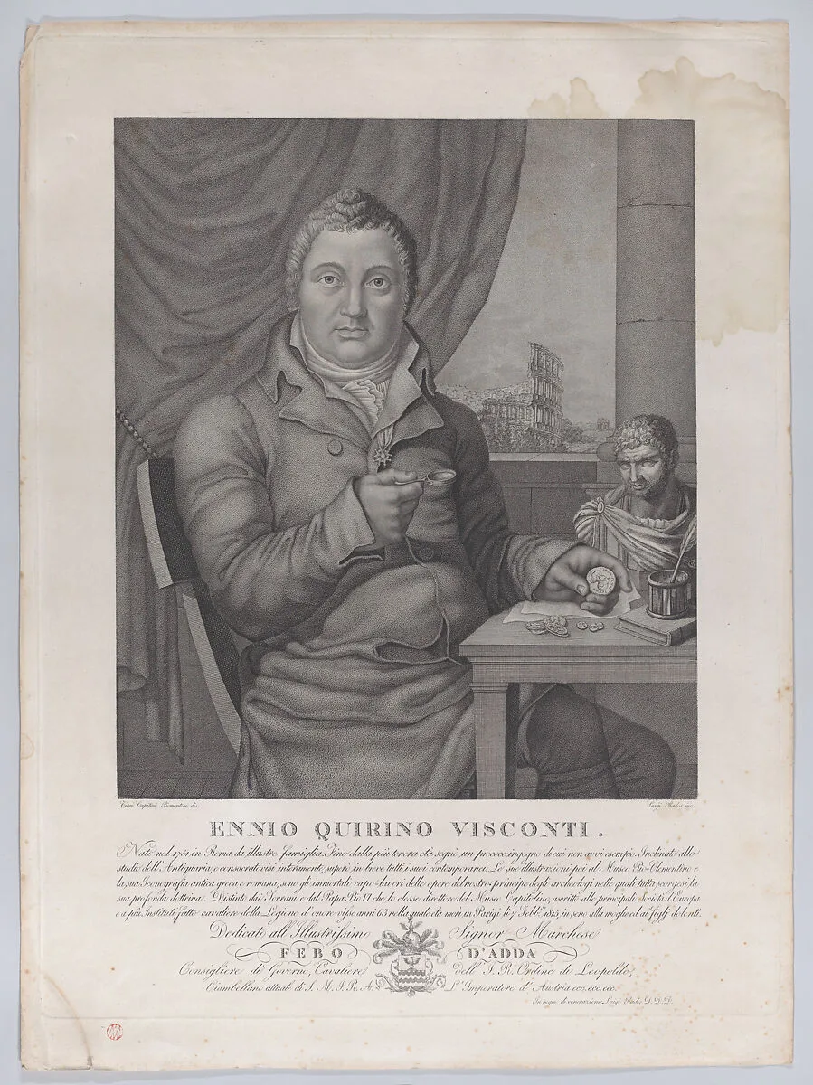 Portrait of Ennio Quirino Visconti — Luigi Rados|Ennio Quirino Visconti