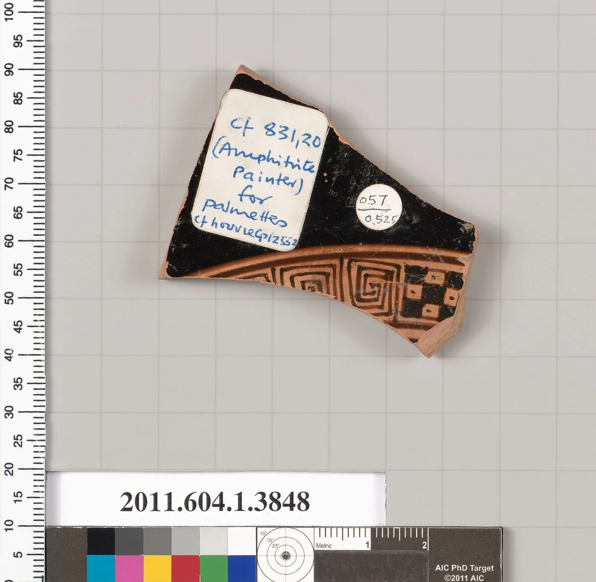 Terracotta fragment of a kylix (drinking cup) — Unknown