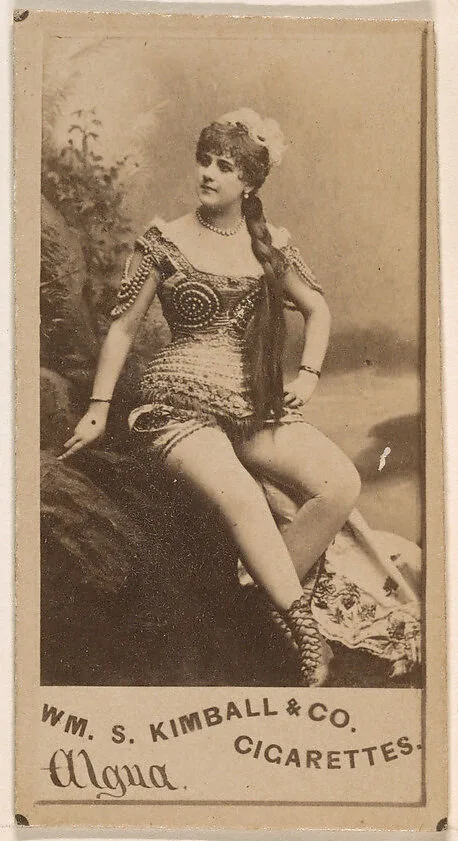 Miss Algua, from the Actresses series (N203) issued by Wm. S. Kimball & Co. — William S. Kimball & Company