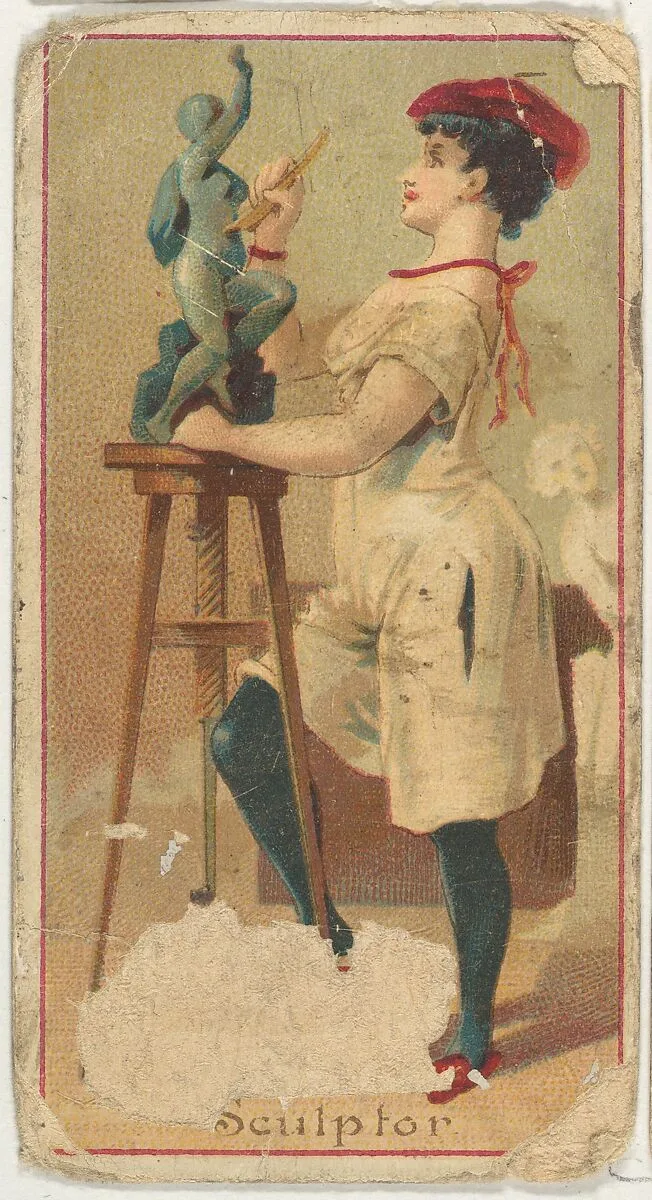 Sculptor, from the Occupations of Women series (N502) for Frishmuth's Tobacco Company — Frishmuth's Tobacco Company