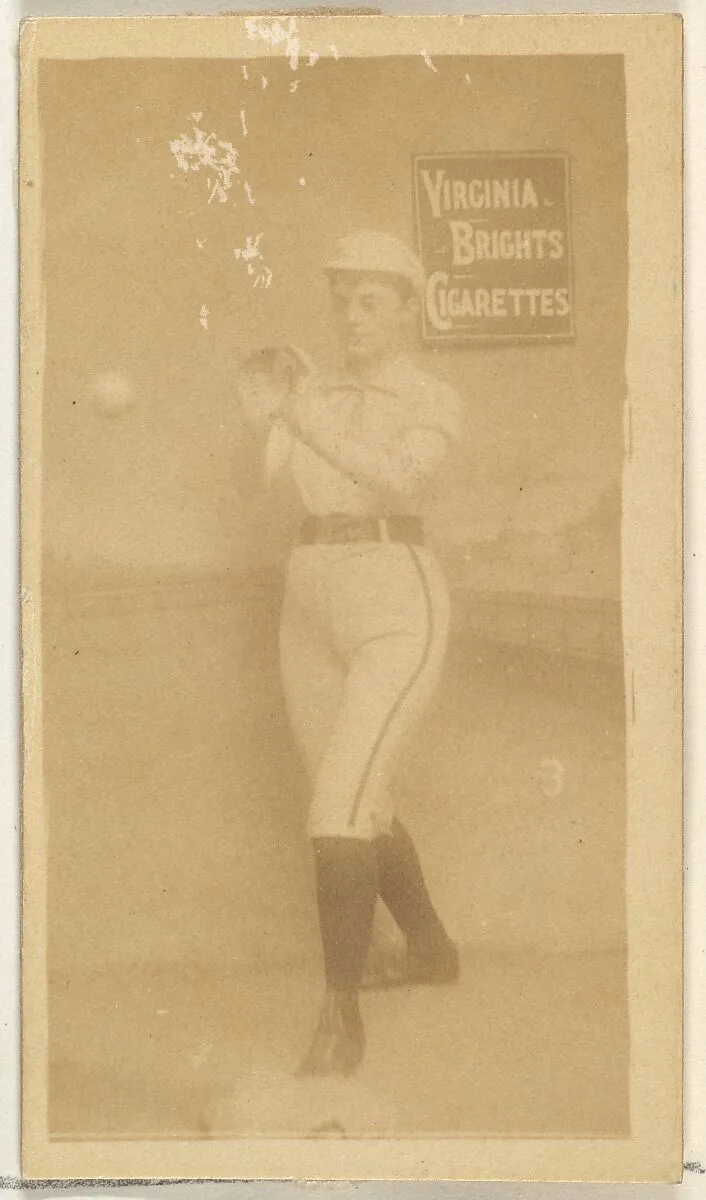 Card 3, from the Girl Baseball Players series (N48, Type 2) for Virginia Brights Cigarettes — Allen & Ginter
