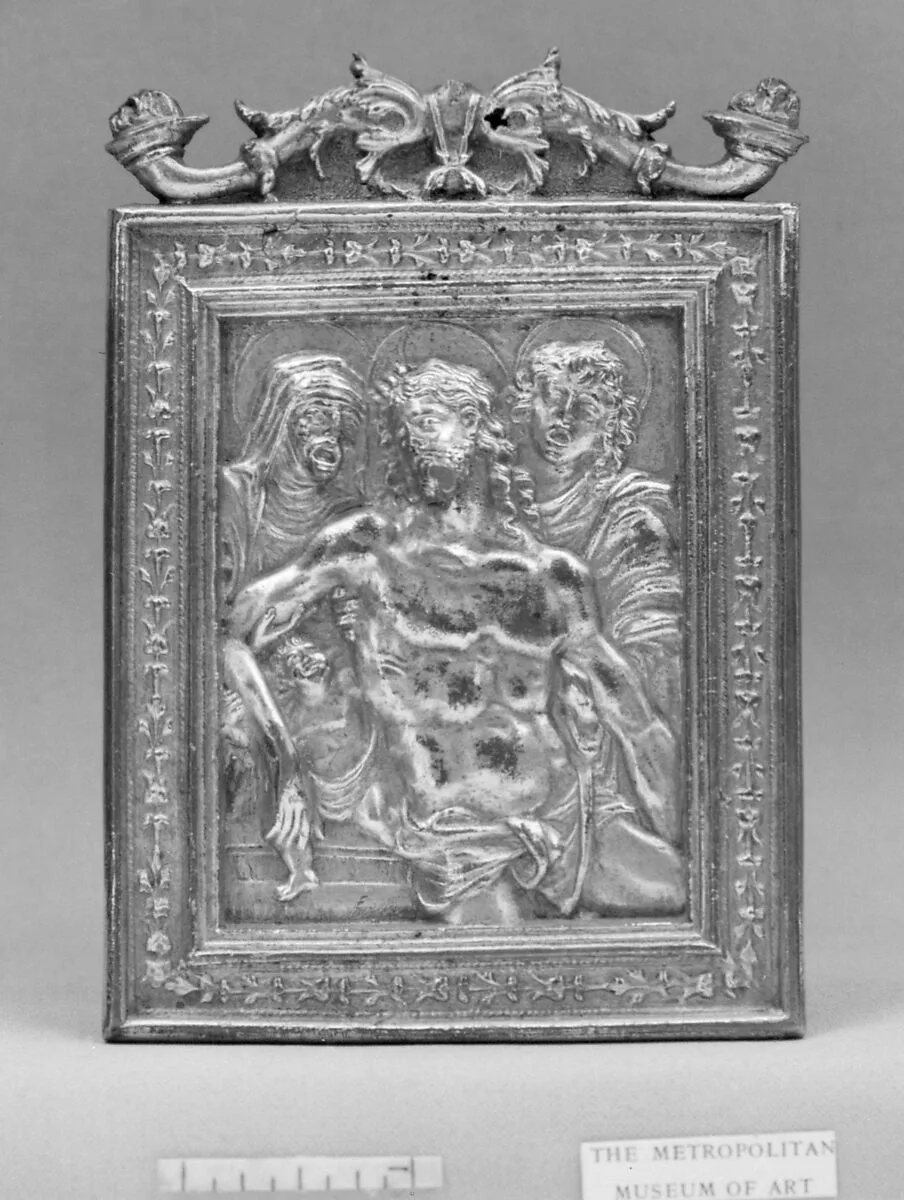 The Dead Christ Supported by the Virgin and St. John — Moderno (Galeazzo Mondella)
