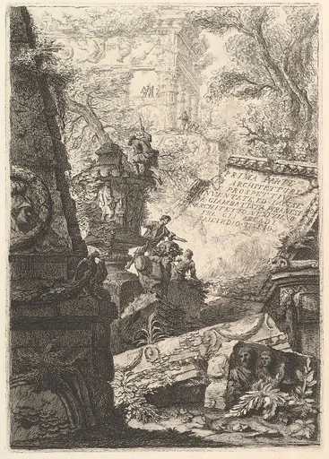 Frontispiece from "Prima Parte di Architetture, e Prospettive"