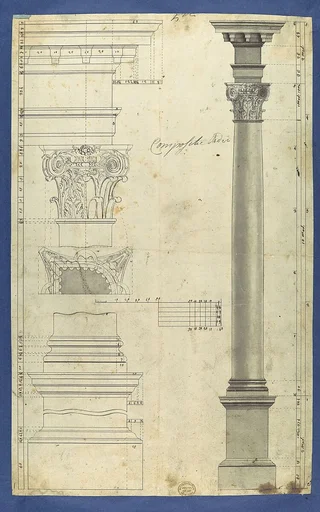 The General Proportions of the Composite Order, in Chippendale Drawings, Vol. I