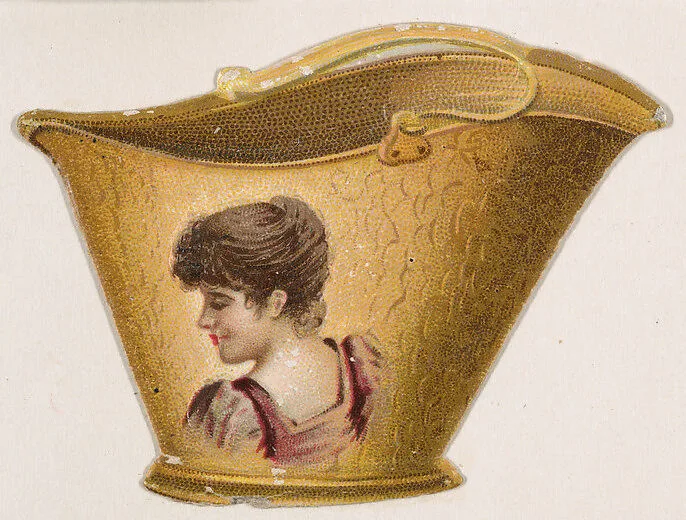 Coal bucket, from the Novelties series (N228, Type 4) issued by Kinney Bros. — Kinney Brothers Tobacco Company