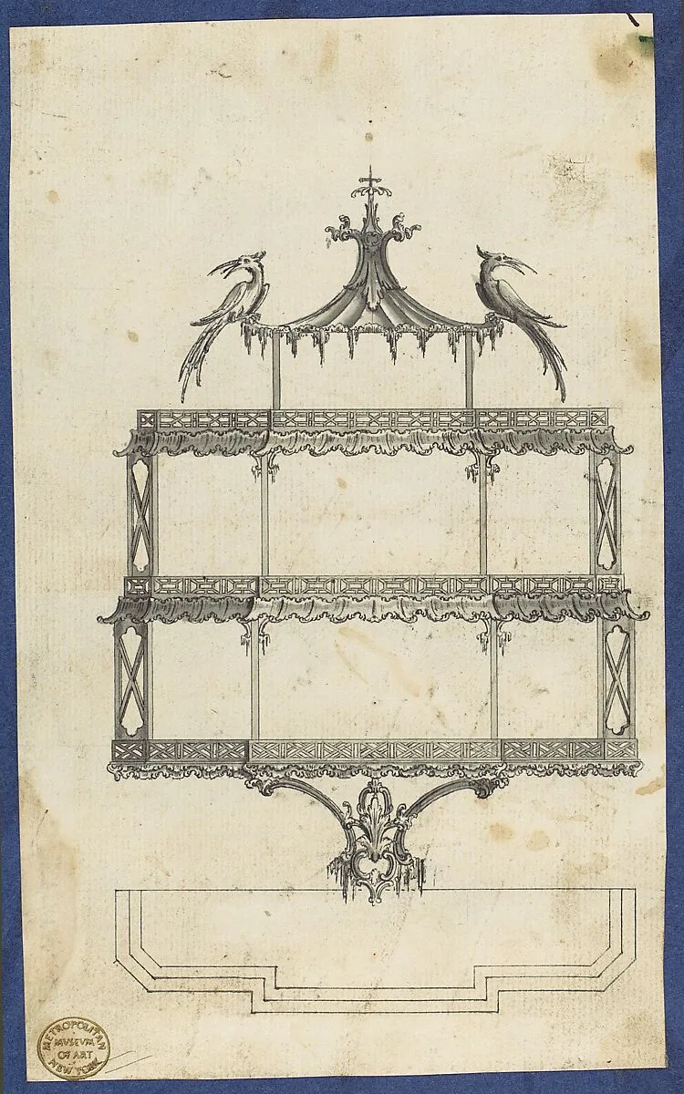 Hanging Shelves, from Chippendale Drawings, Vol. II — Thomas Chippendale