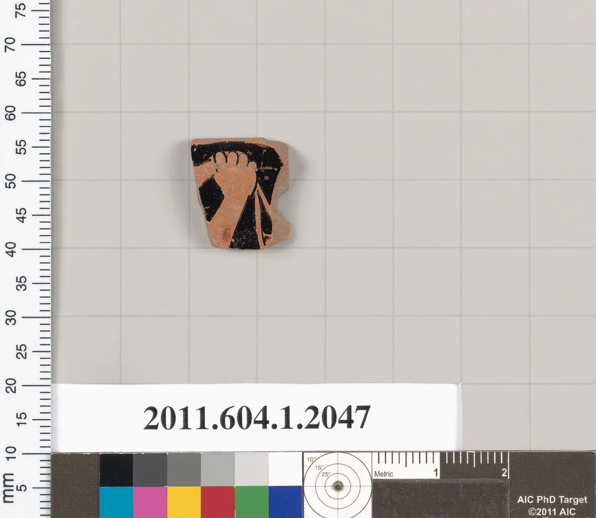 Terracotta rim fragment of a kylix (drinking cup) — Unknown