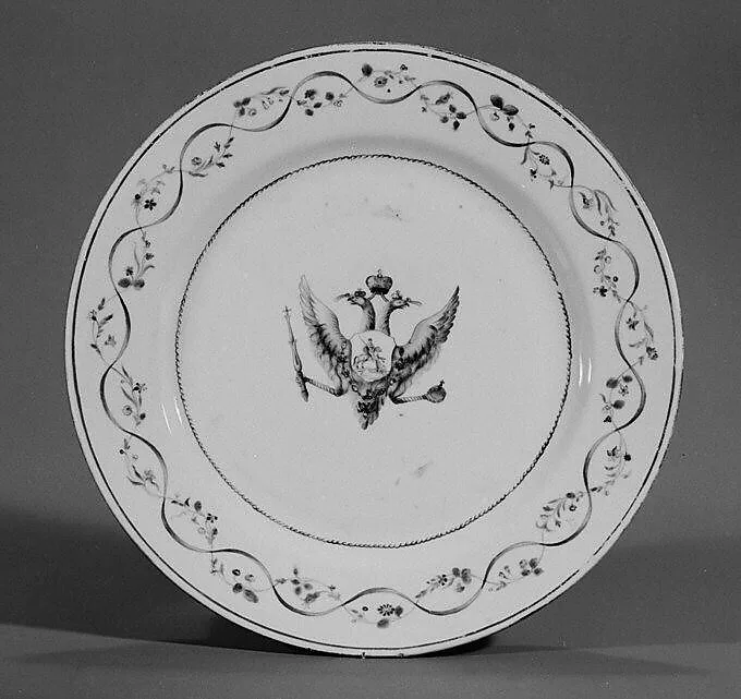 Plate (one of two) — Unknown