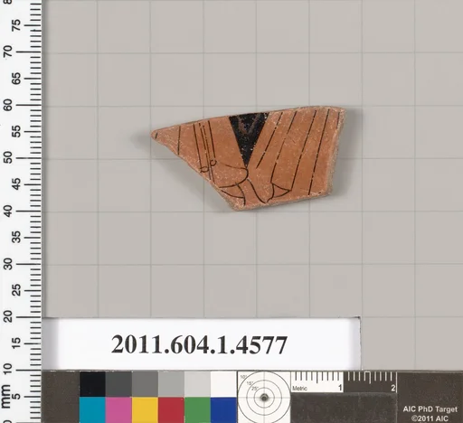Terracotta fragment of a kylix (drinking cup)
