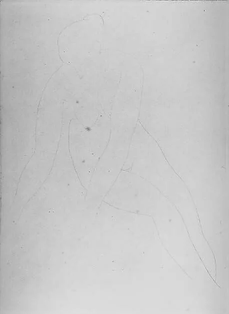 Seated Nude Looking Down — Amedeo Modigliani
