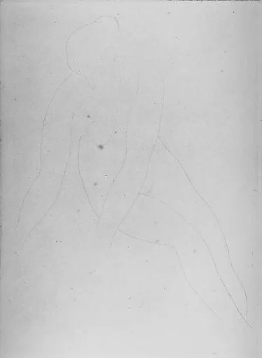 Seated Nude Looking Down