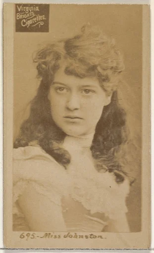 Card 695, Miss Johnston, from the Actors and Actresses series (N45, Type 2) for Virginia Brights Cigarettes