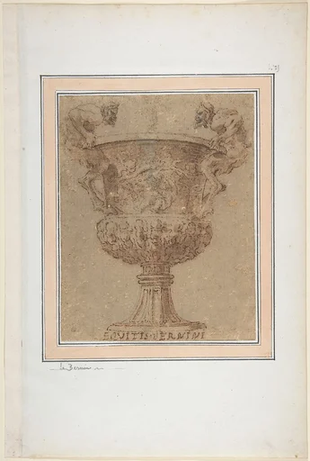 Design for an Urn with Satyrs for Handles.
