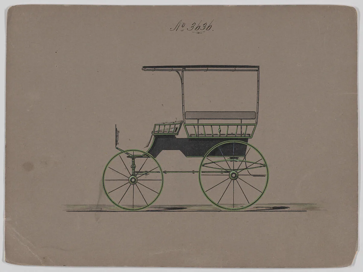 Design for Omnibus or Wagonette, no. 3636 — Brewster & Co.