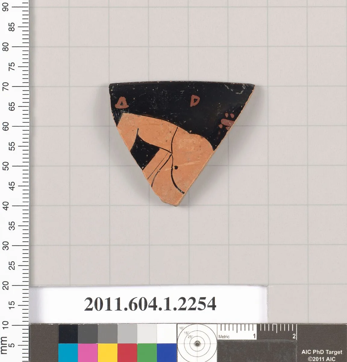 Terracotta rim fragment of a kylix (drinking cup) — Unknown