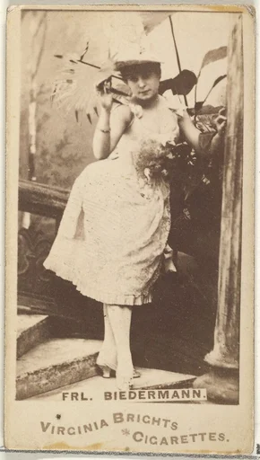 Fräulein Biedermann, from the Actors and Actresses series (N45, Type 1) for Virginia Brights Cigarettes