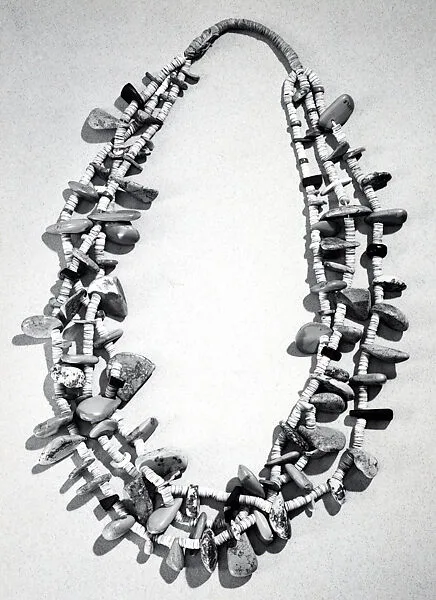 Necklace of Coral, Turquoise, Shell and Stone Beads — Unknown