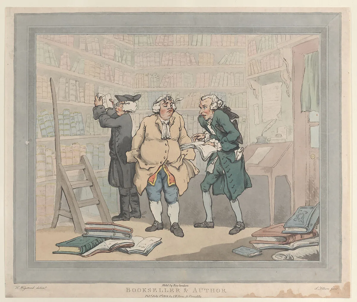 Bookseller and Author — Thomas Rowlandson|S. W. Fores|Samuel Alken|Henry Wigstead