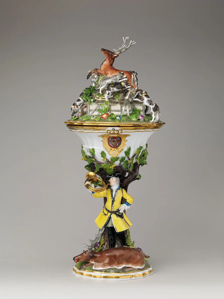 Hunting cup with cover — Johann Joachim Kändler|Meissen Manufactory