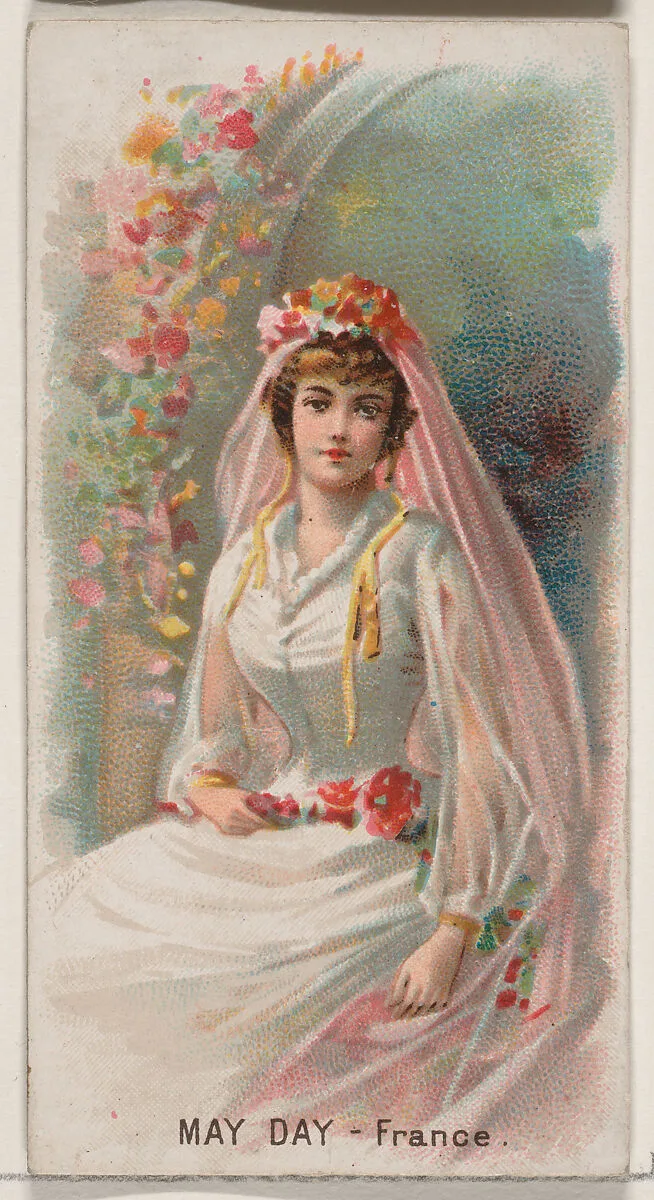May Day, France, from the Holidays series (N80) for Duke brand cigarettes — W. Duke, Sons & Co.|George S. Harris & Sons