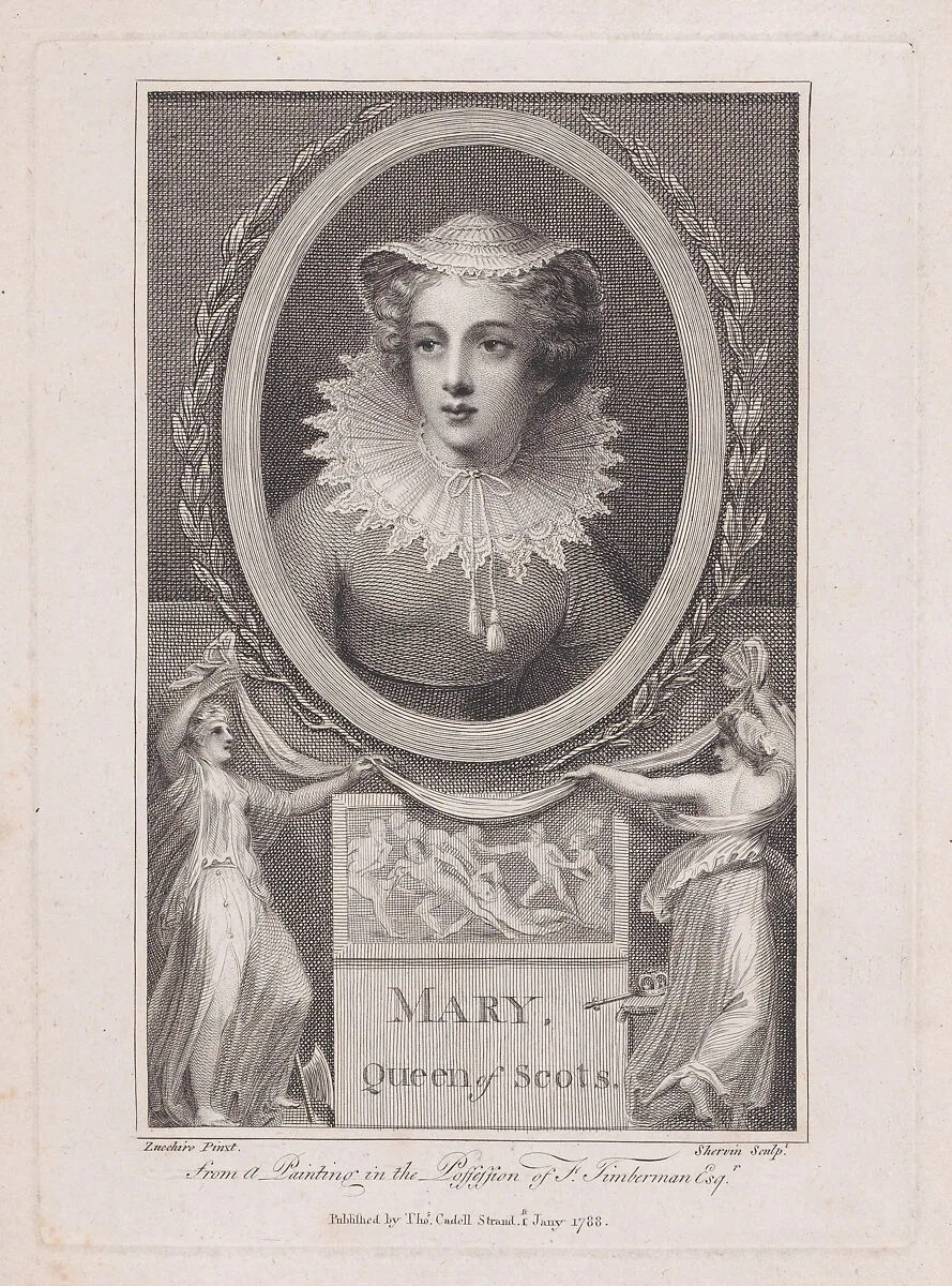 Mary, Queen of Scots — Mary, Queen of Scots|Federico Zuccaro (Zuccari)|John Keyse Sherwin|Thomas Cadell the Elder