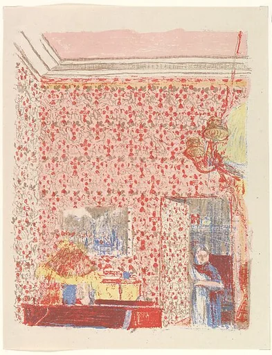 Interior with Pink Wallpaper I, from the series "Landscapes and Interiors"