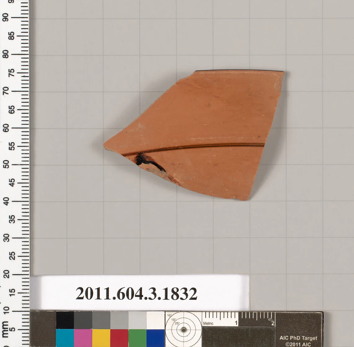 Terracotta fragment of a kylix: Lip cup (drinking cup) — Unknown