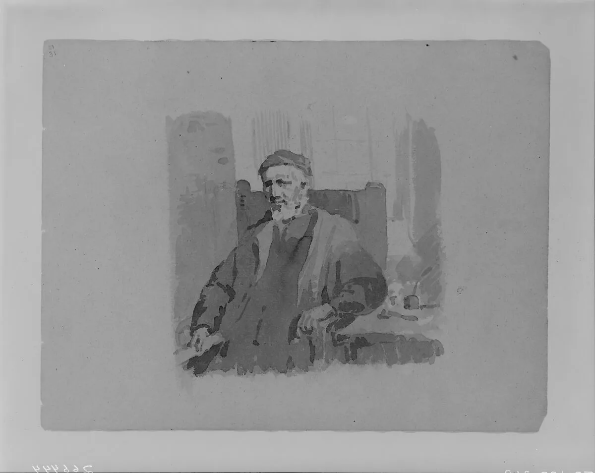Bearded Cleric (from Sketchbook) — Thomas Sully