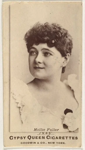 Mollie Fuller, from the Actors and Actresses series (N171) for Gypsy Queen Cigarettes