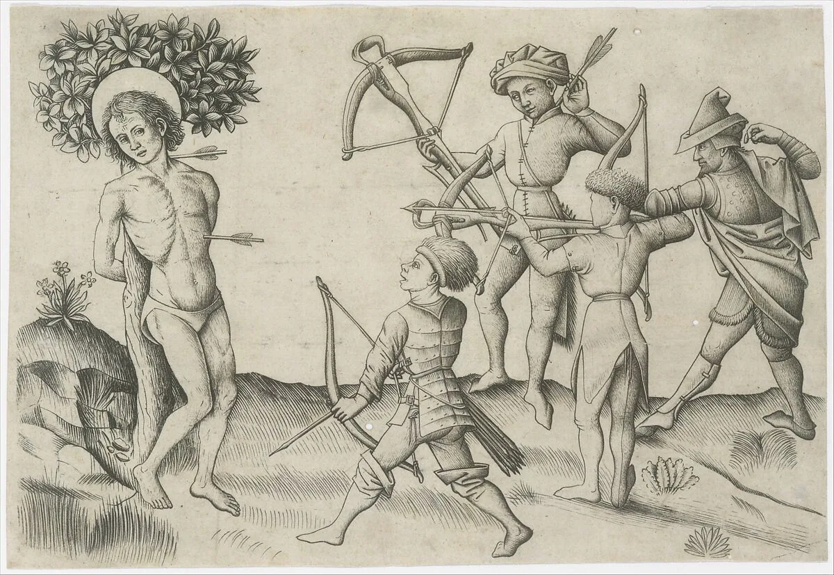 Saint Sebastian — Master of the Playing Cards