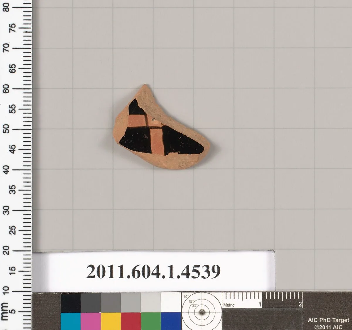 Terracotta fragment of a kylix (drinking cup) — Unknown