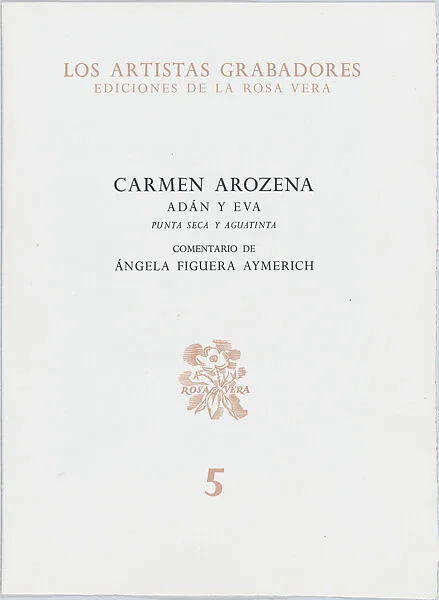 Adam and Eve (number 5) — Ediciones de la Rosa Vera|Angela Figuera Aymerich|Carmen Arozena