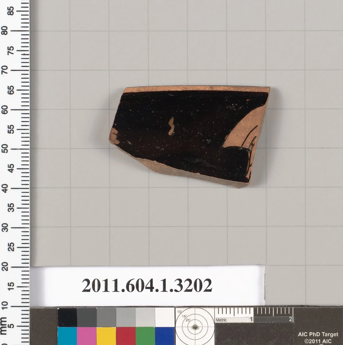 Terracotta rim fragment of a kylix (drinking cup) — Unknown