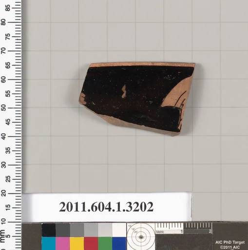 Terracotta rim fragment of a kylix (drinking cup)