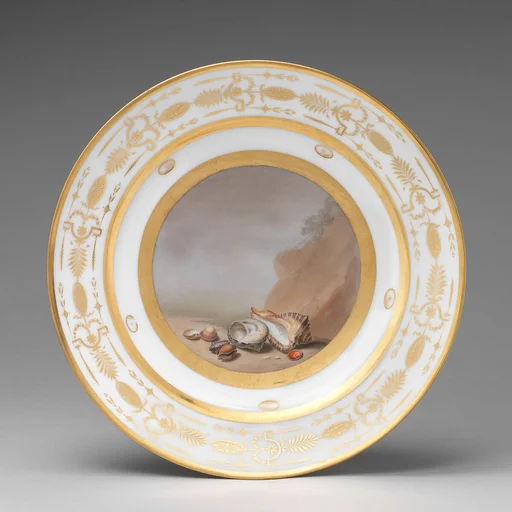 Plate with marine subject