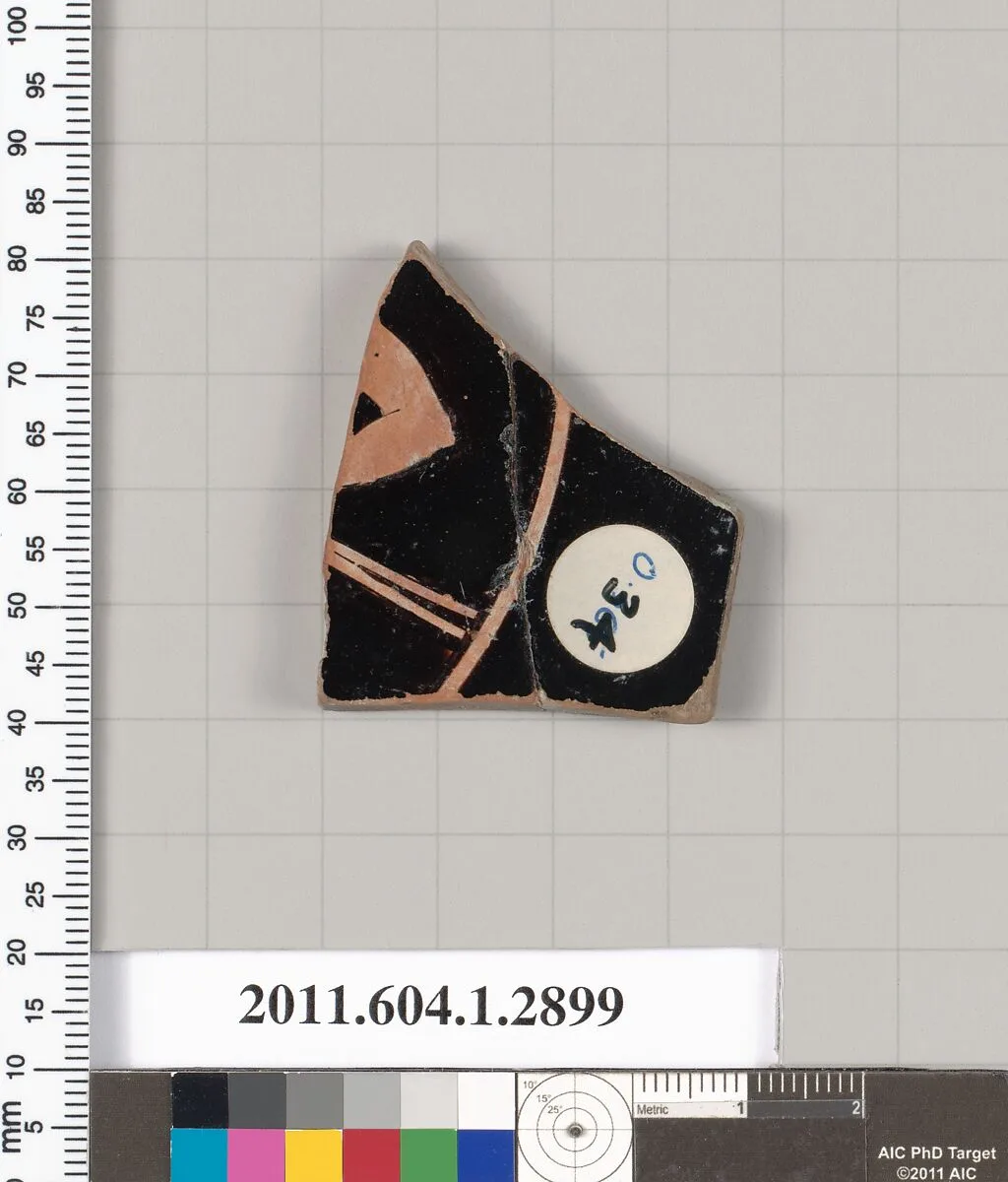 Terracotta fragment of a kylix (drinking cup) — Unknown