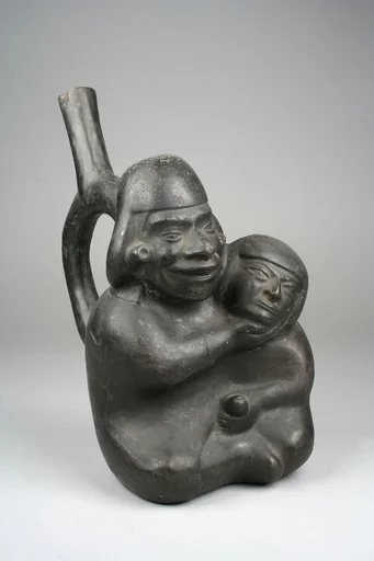 Stirrup Spout Bottle with Couple