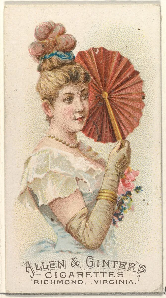 Plate 37, from the Fans of the Period series (N7) for Allen & Ginter Cigarettes Brands — Allen & Ginter|Schumacher & Ettlinger