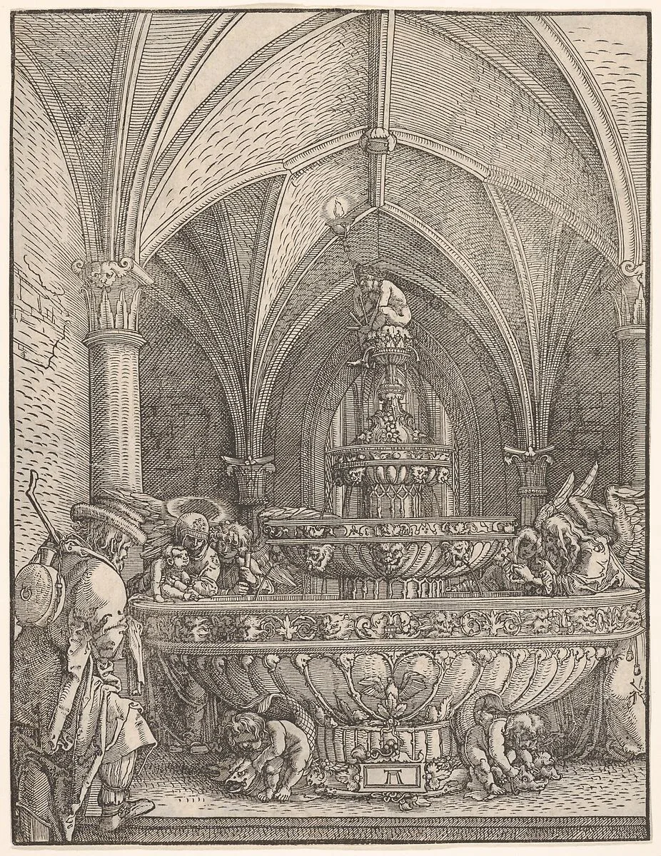 Holy Family at a Fountain — Albrecht Altdorfer