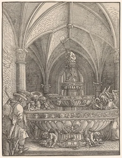 Holy Family at a Fountain