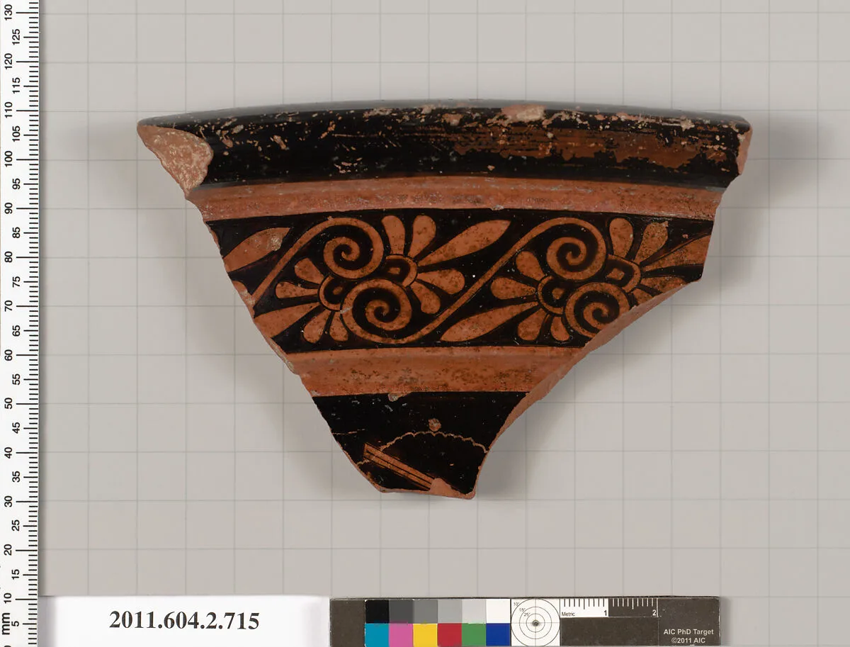 Terracotta fragment of a calyx-krater (bowl for mixing wine and water) — Unknown