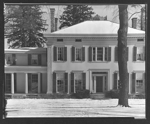[Rear View of Greek Revival House, Residence of Gifford Cochran, Croton Falls, New York]