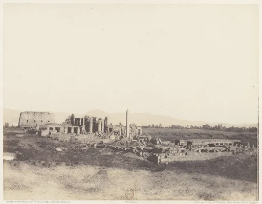 Karnak (Thèbes), Vue Générale des Ruines Prise du Sud-Est, en T