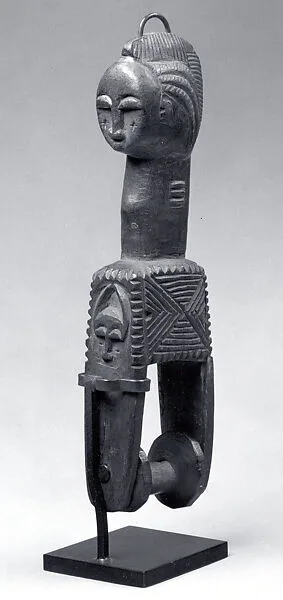 Heddle Pulley with Figure — Unknown