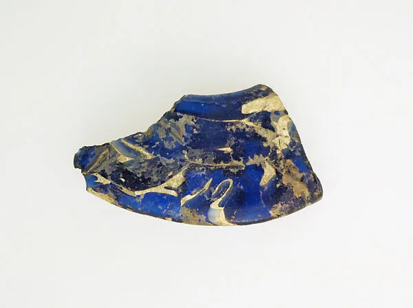 Glass mosaic base ring fragment — Unknown