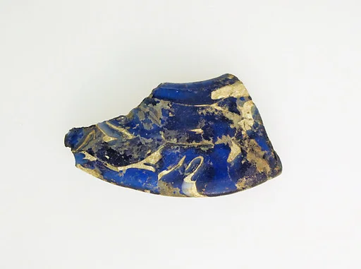 Glass mosaic base ring fragment