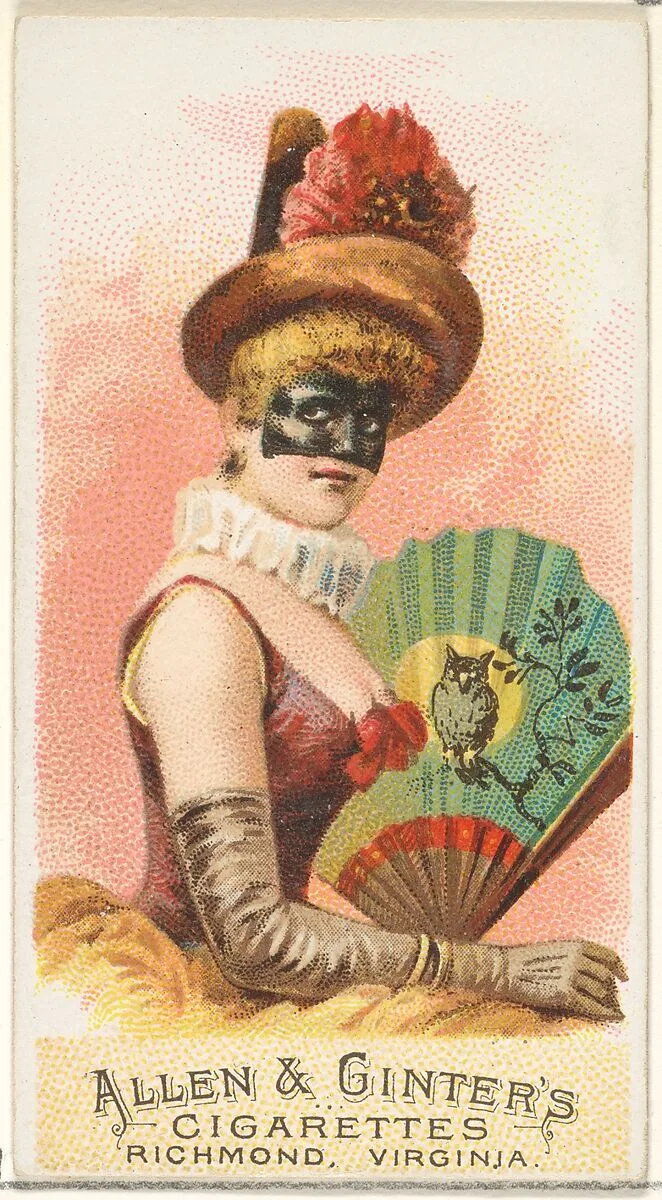 Plate 4, from the Fans of the Period series (N7) for Allen & Ginter Cigarettes Brands — Allen & Ginter|Schumacher & Ettlinger