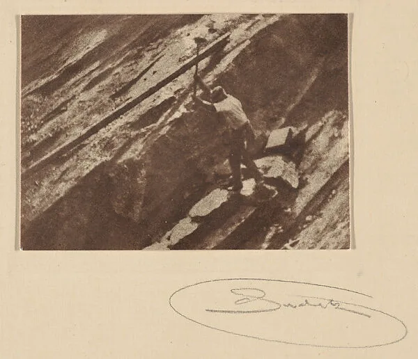 Man in Quarry — Josef Sudek